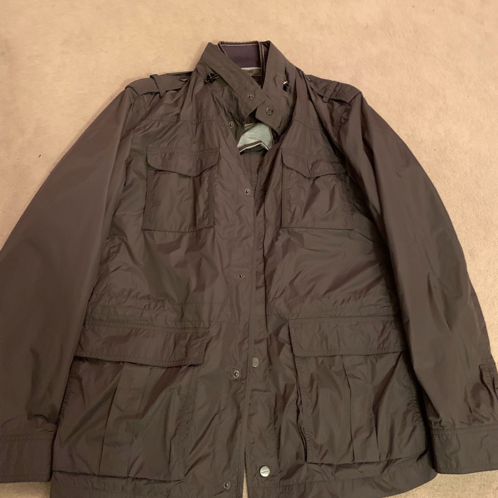 Men's Brown Military Field Jacket - Lightweight Utility Coat